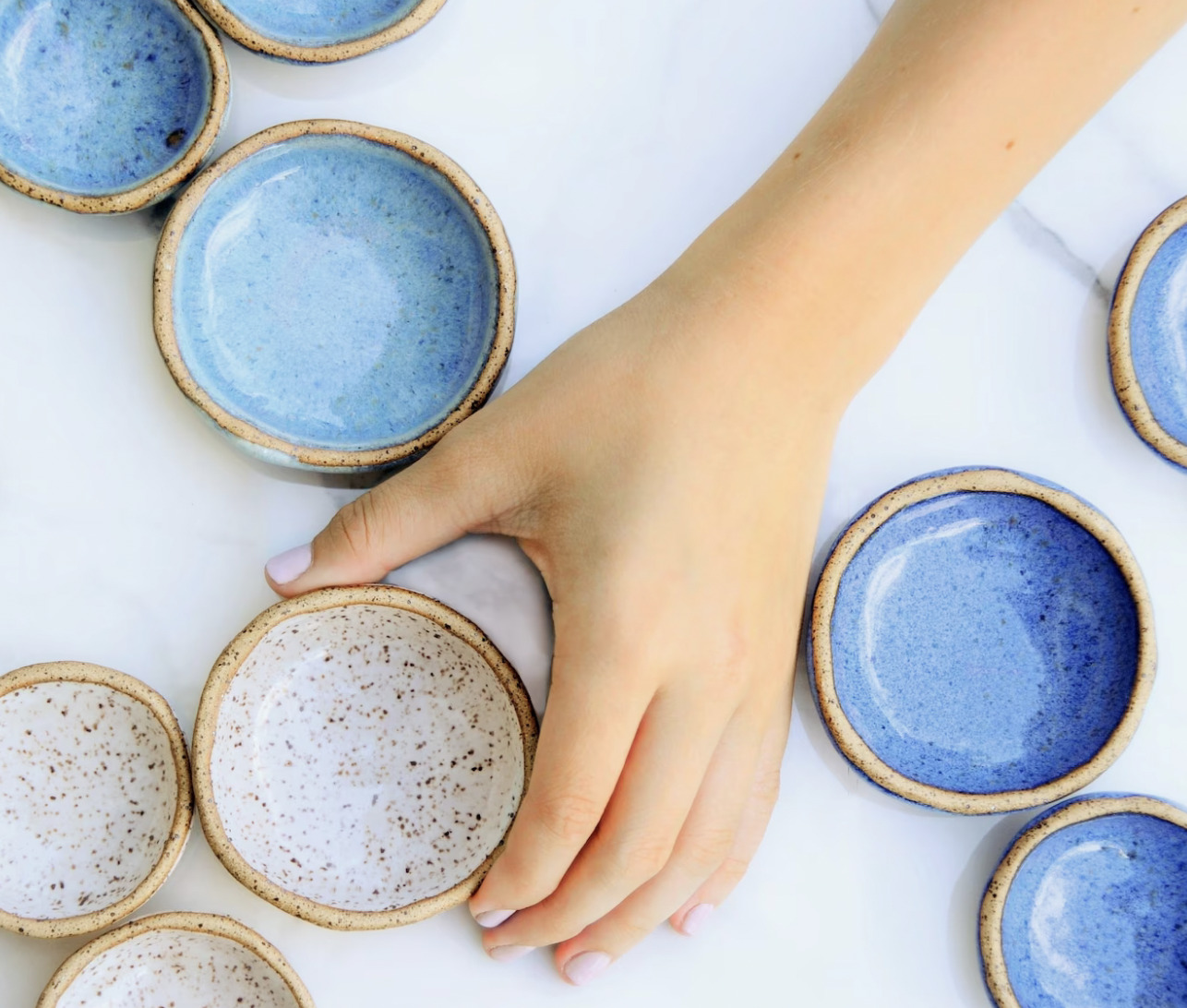 Handmade ceramic serving dishes