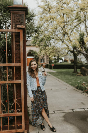 Paige at PEJU Winery in Rutherford, Napa, CA