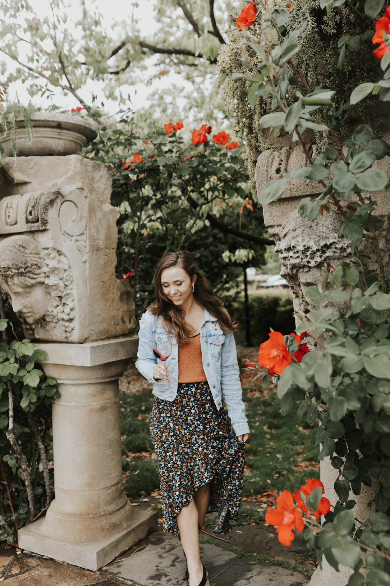 Paige in the garden at PEJU Winery