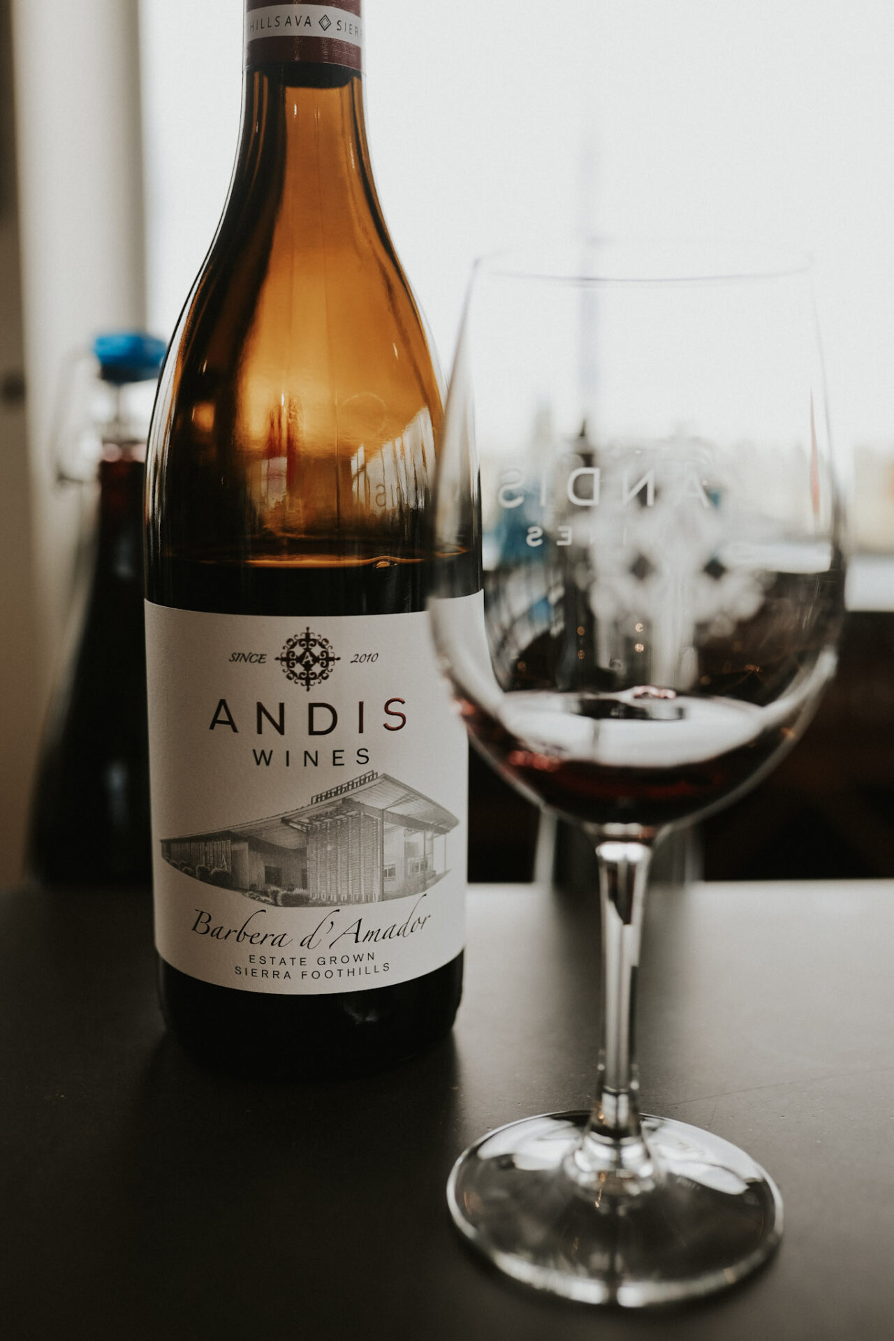 Andis wine bottle - Amador County winery