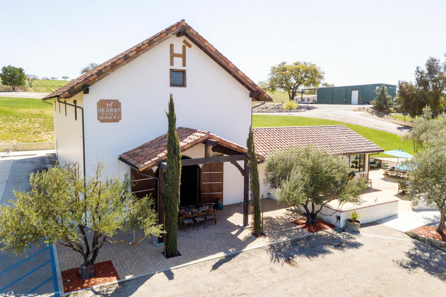 Exterior of Hearst Ranch Winery