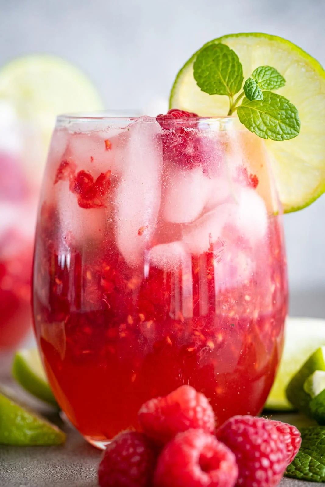 Raspberry Mojito Mocktail