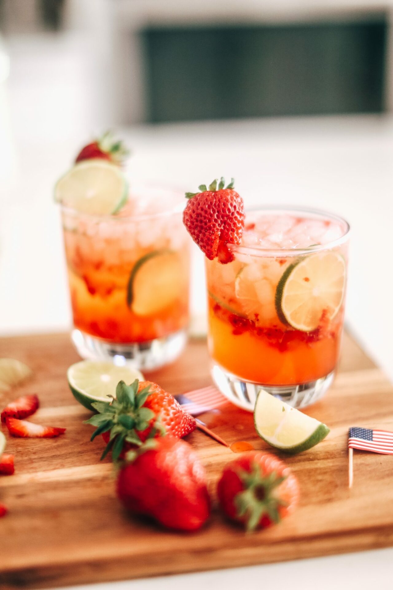Strawberry Lemon Limeaid Mocktail