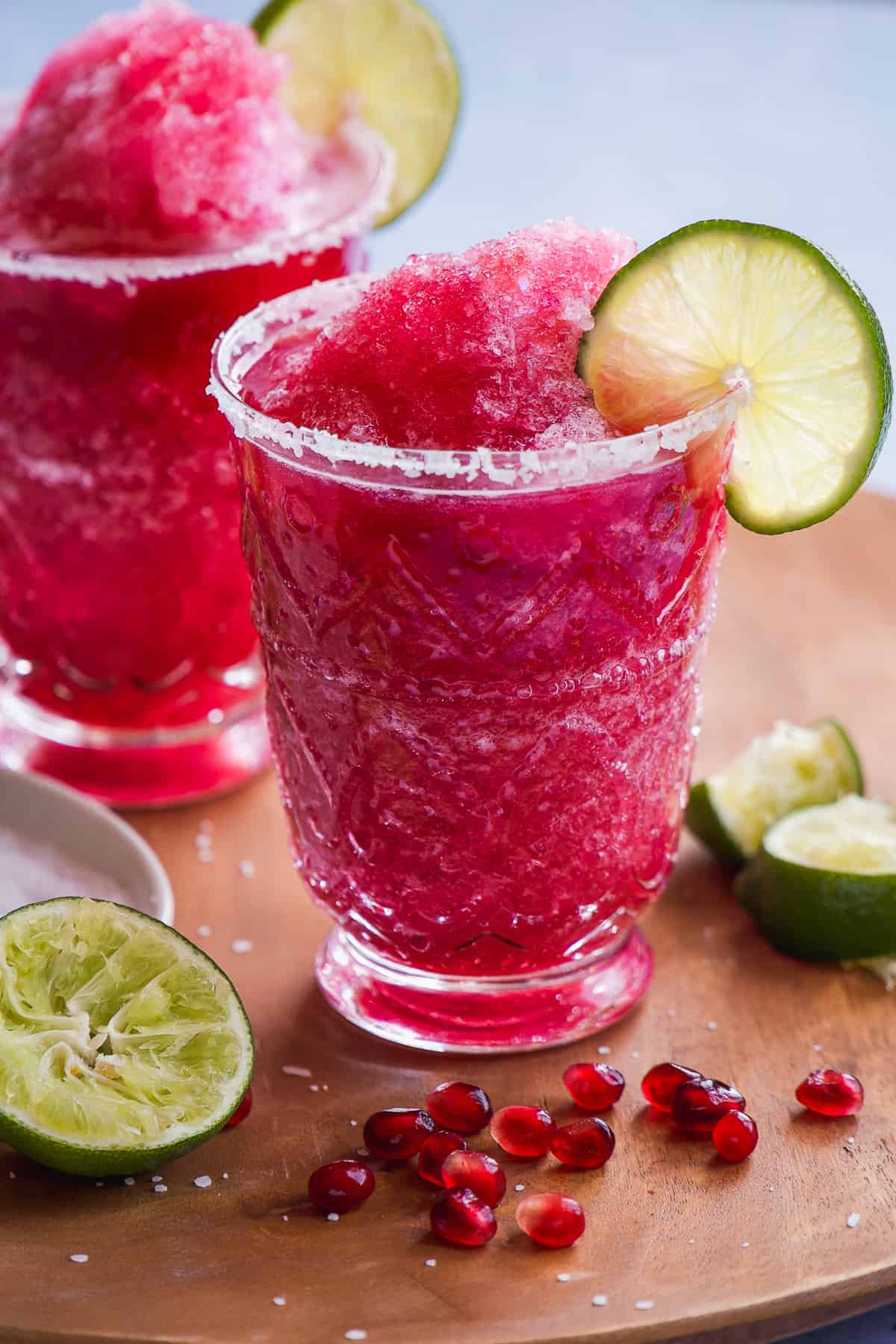 Frozen Pomegranate Margarita Mocktail