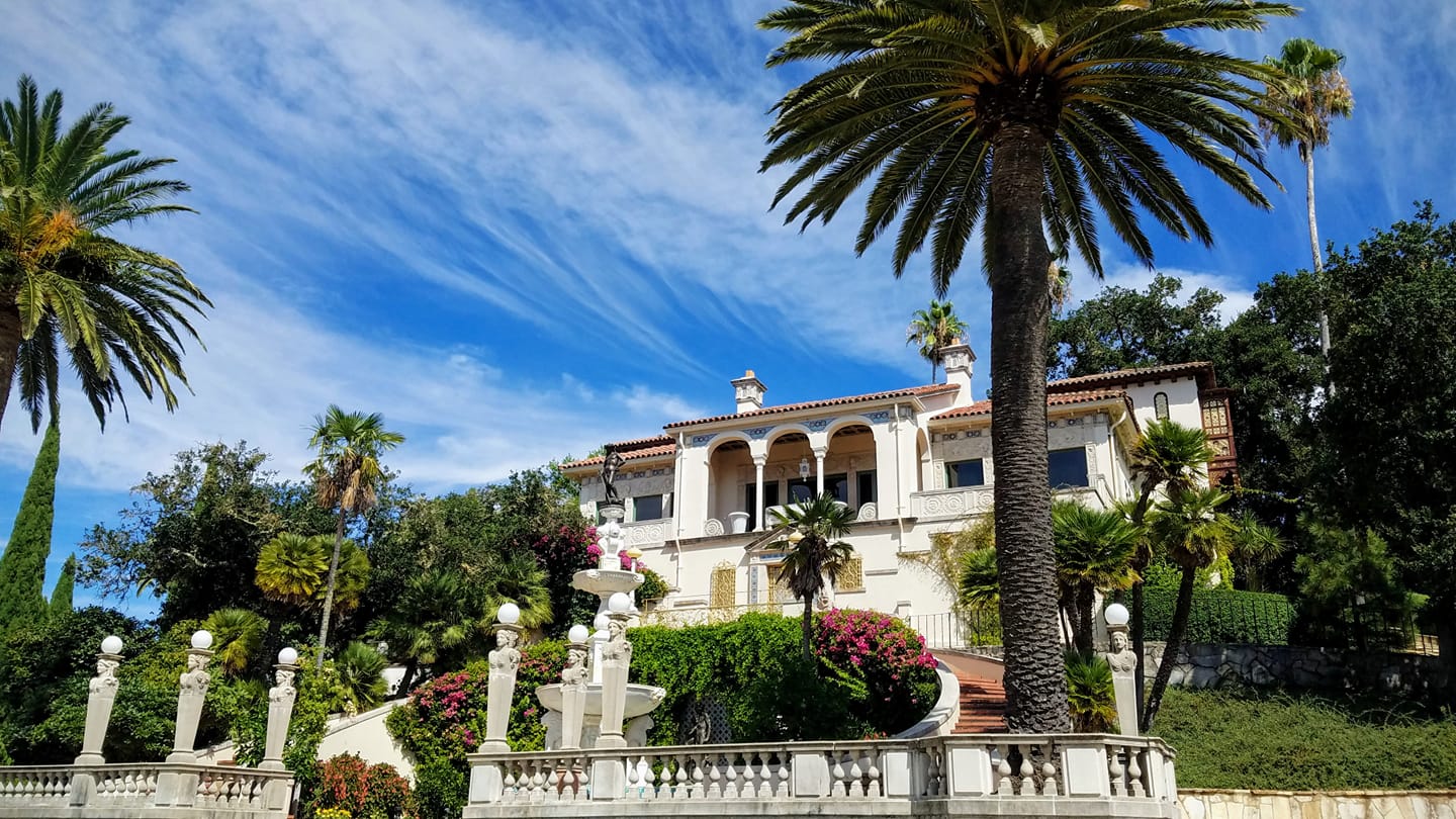 Exterior shot of Hearst Castle in California