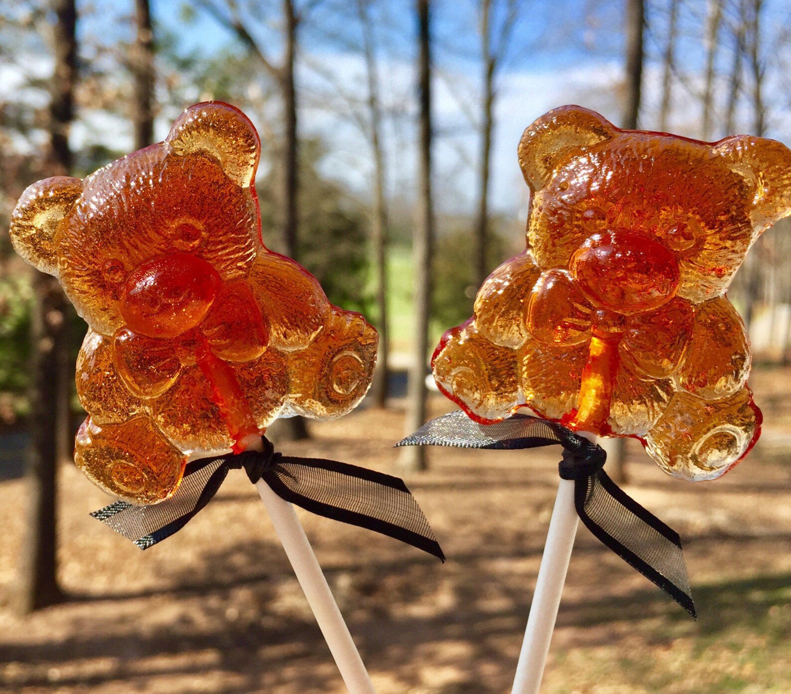 Sweet Red Wine Bear Lollipops