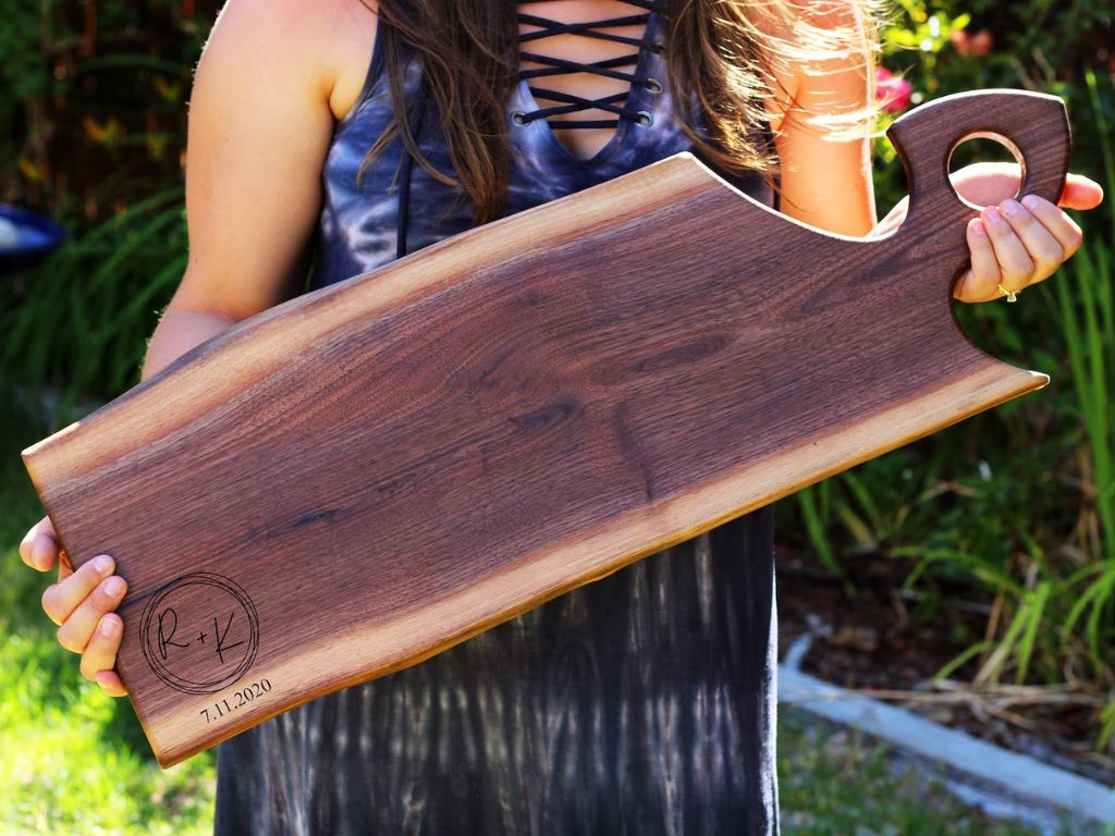 Walnut Live Edge Charcuterie Board