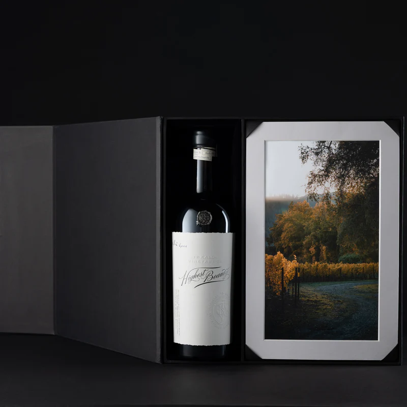 To Kalon Vineyard luxury gift set wine and photograph