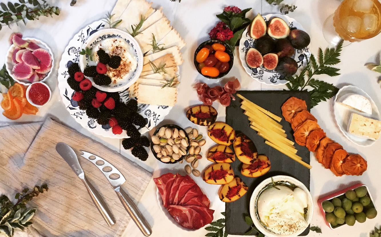 a spread of cheese and charcuterie at the cheese parlour in livermore