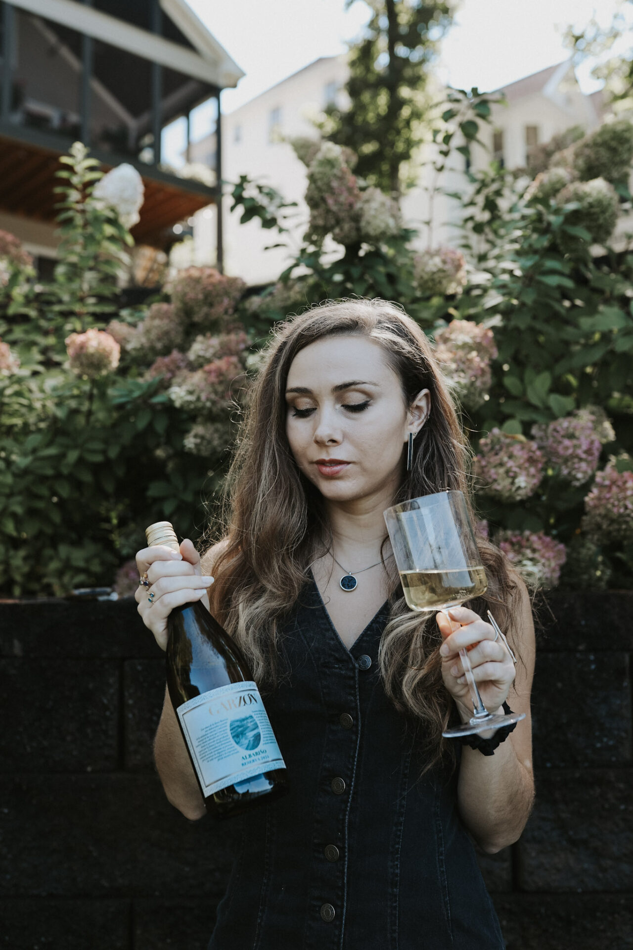 Paige with Bodega Garzon wine