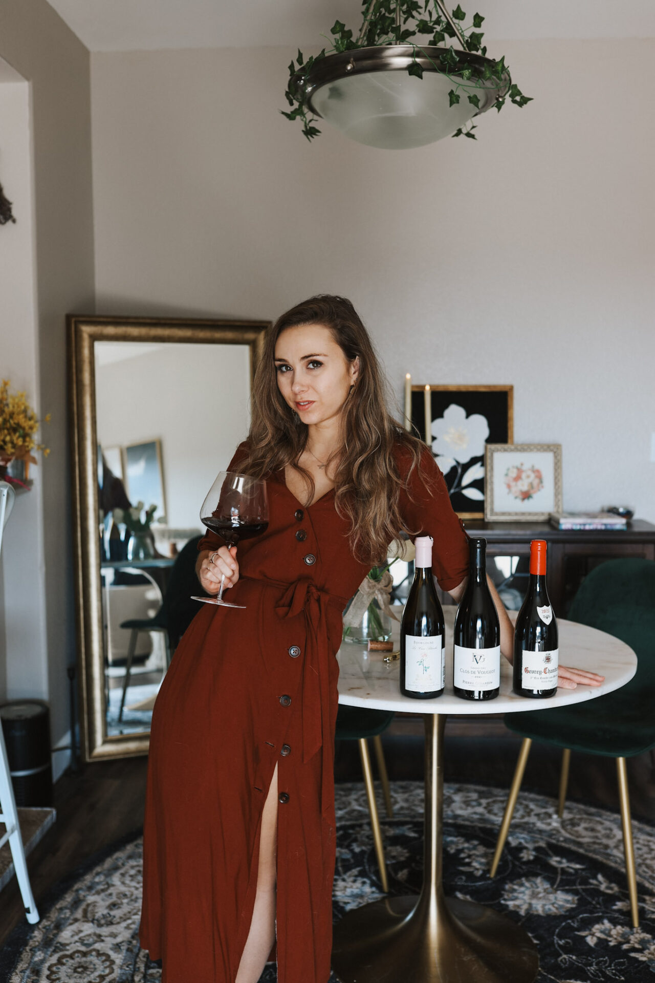 Woman with CruTrade Bourgogne wines