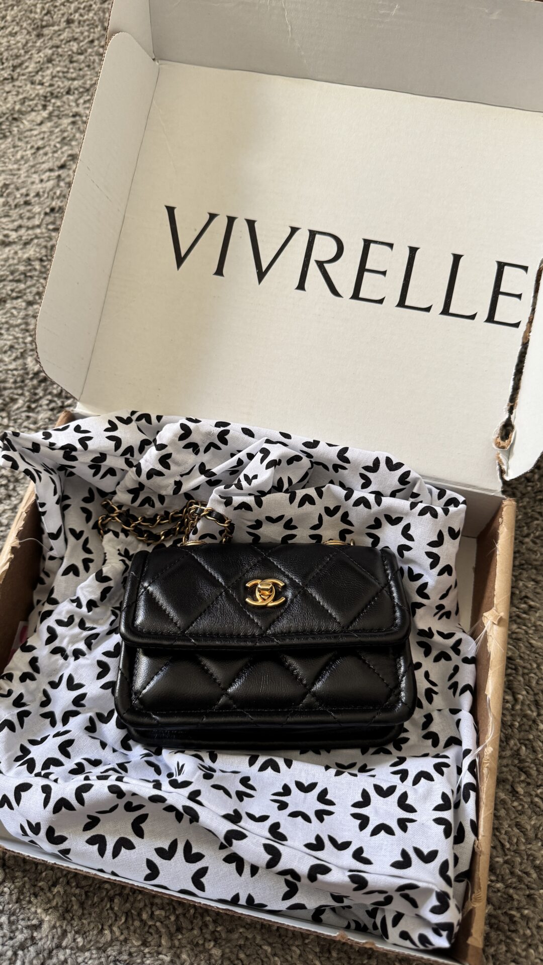 Vivrelle unboxing with chanel bag