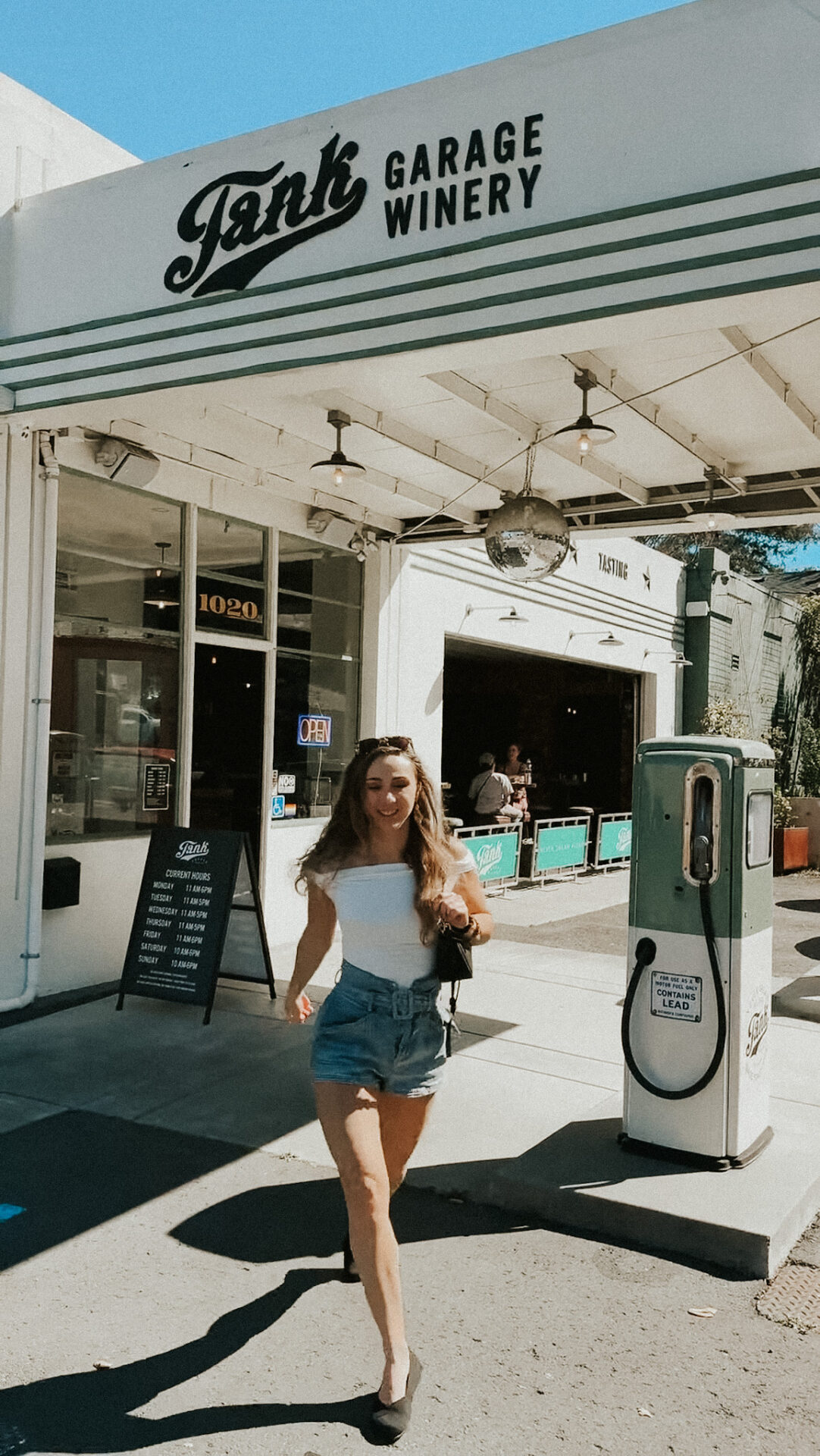 Paige at Tank Winery in Calistoga
